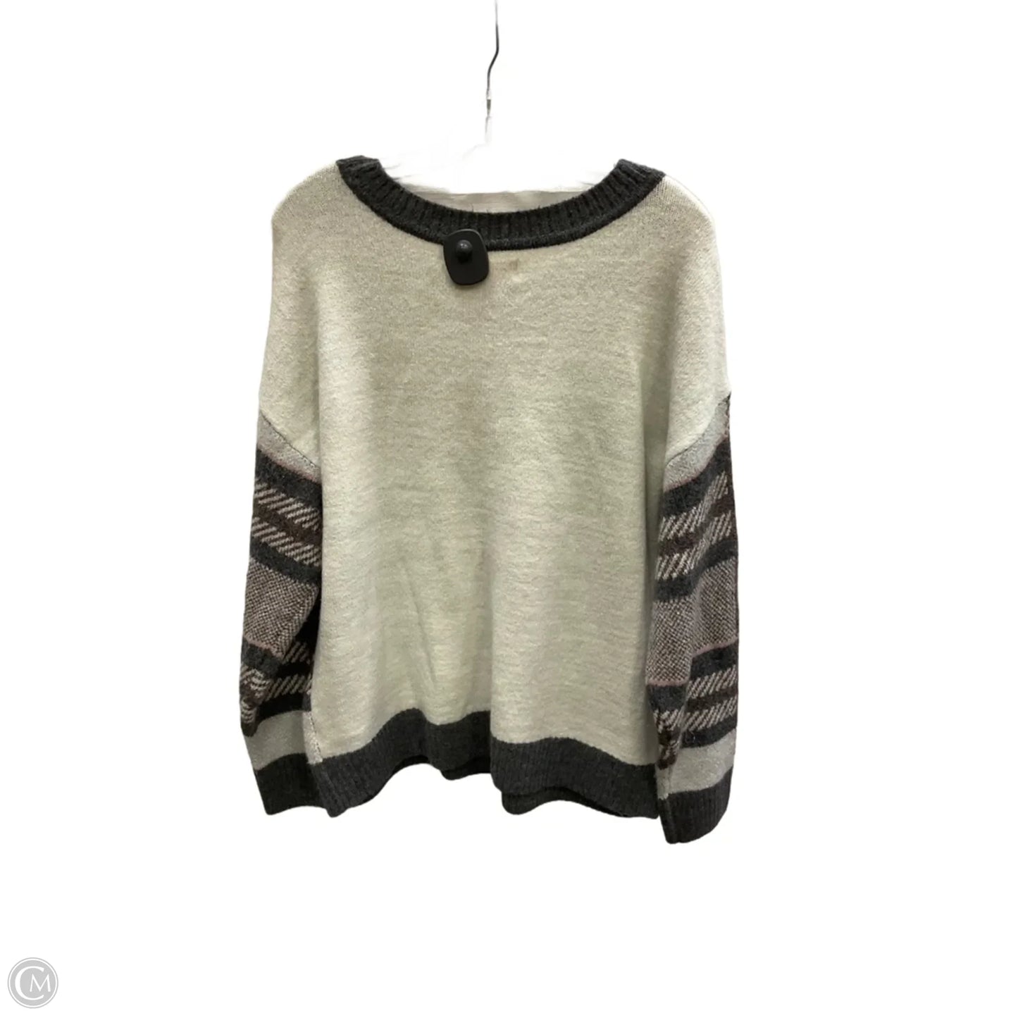 Sweater By Evri In Grey, Size: 1x
