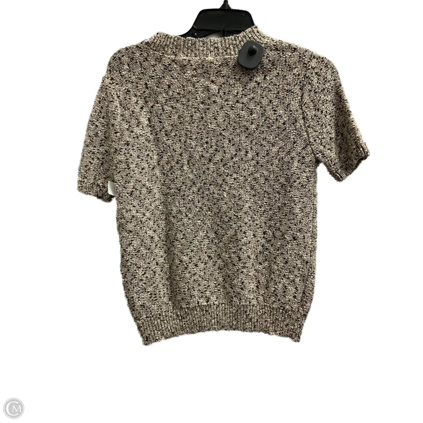 Top Short Sleeve By Loft In Brown, Size: S