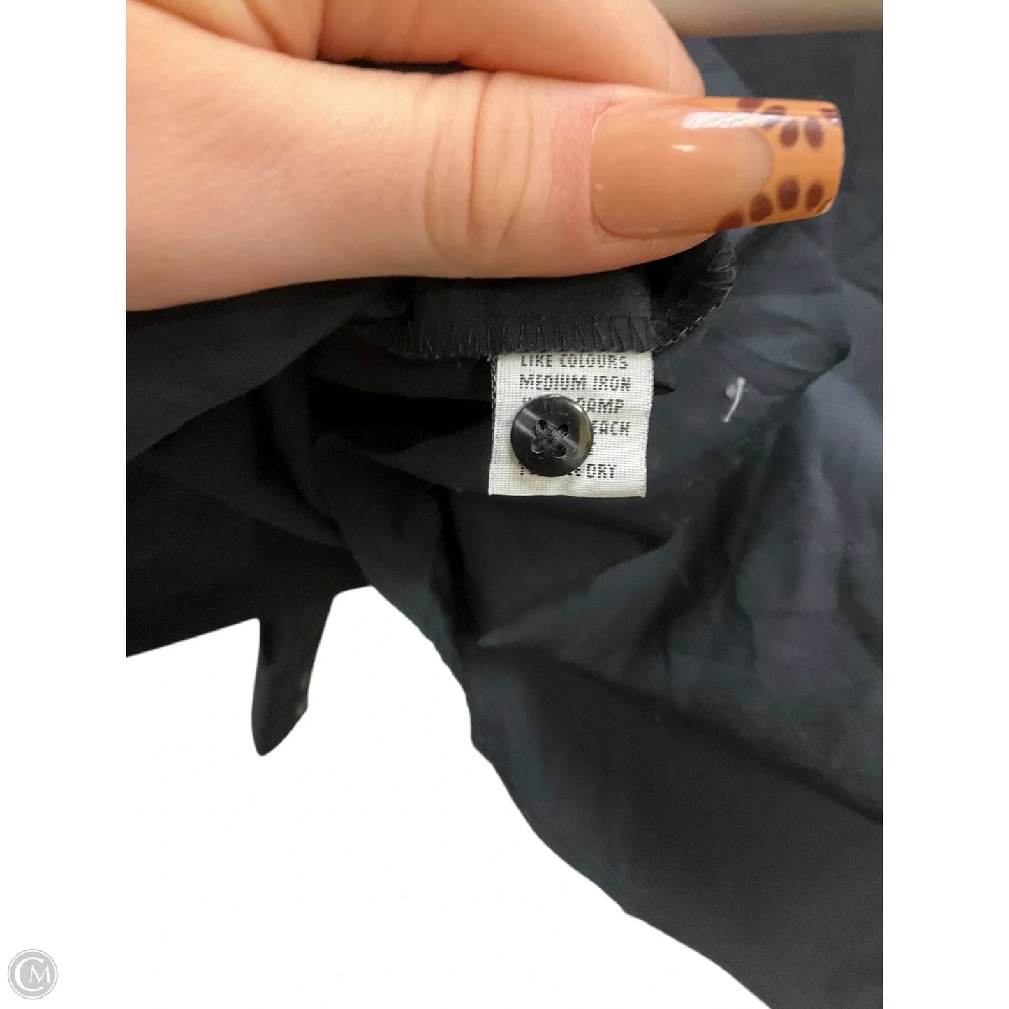 Blouse Long Sleeve By Cmb In Black, Size: 2x