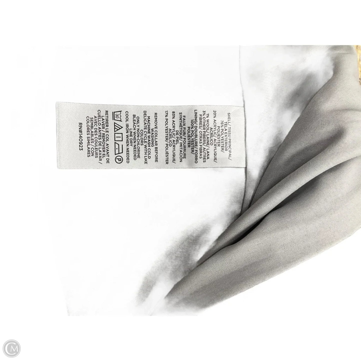 Coat Peacoat By Loft In Grey, Size: M