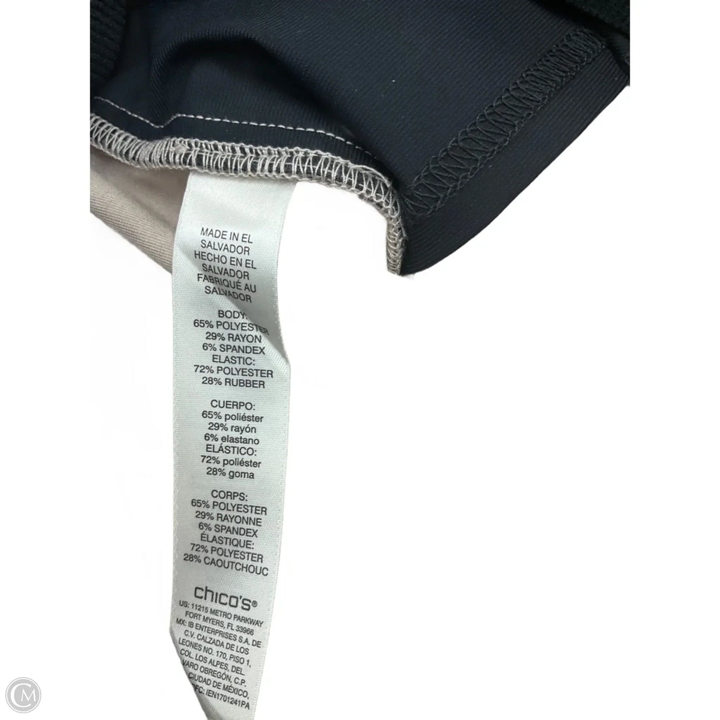 Pants Dress By Chicos In Black & Green, Size: Xl