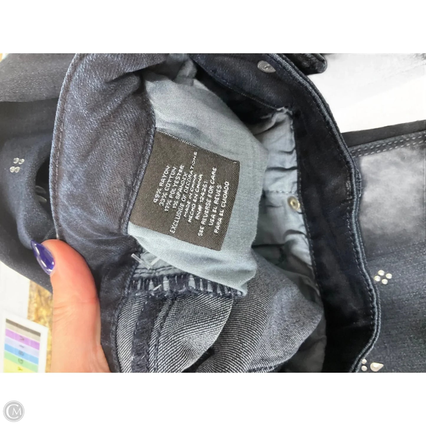 Jeans Skinny By Clothes Mentor In Black, Size: S