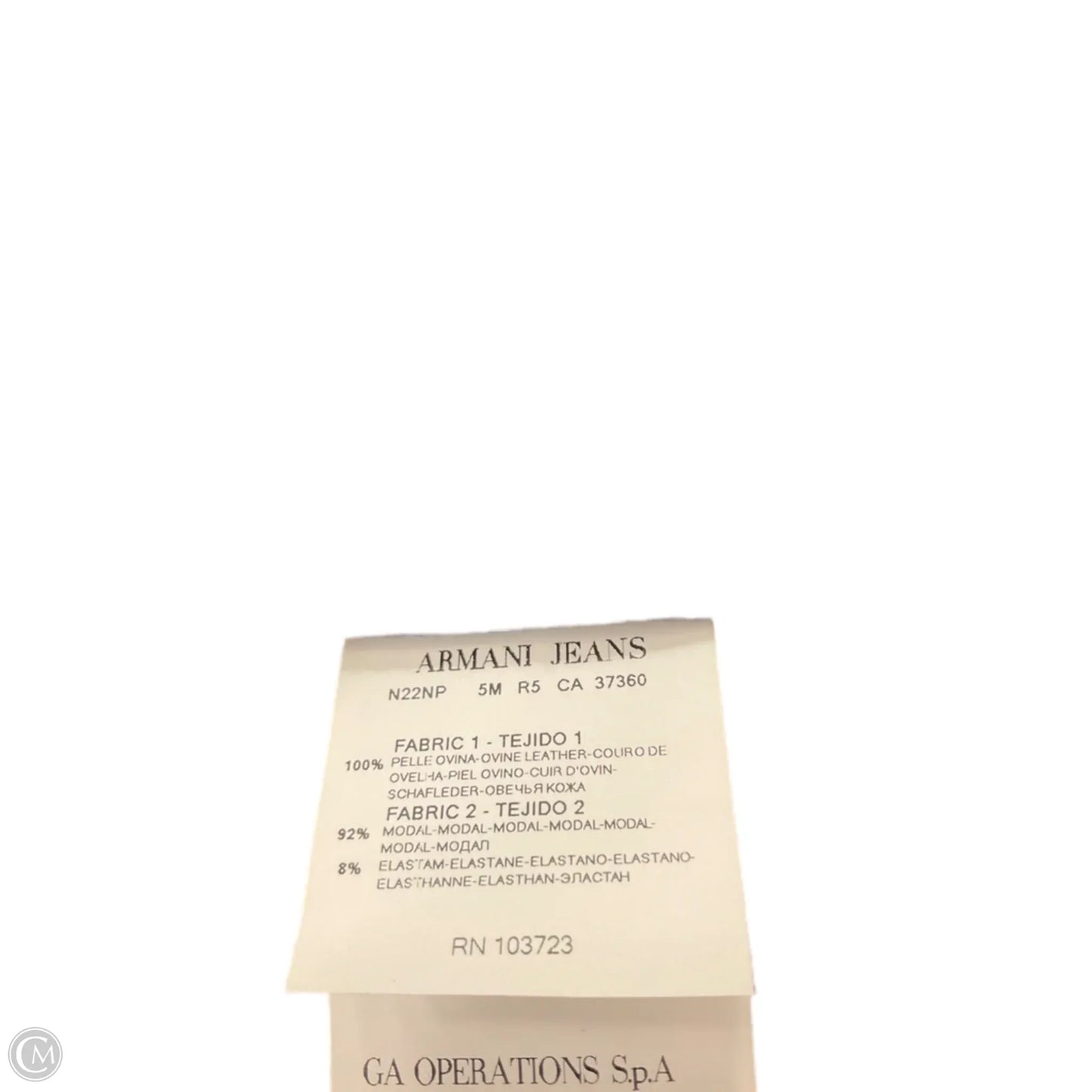 Jacket Designer By Armani In Navy, Size: 4