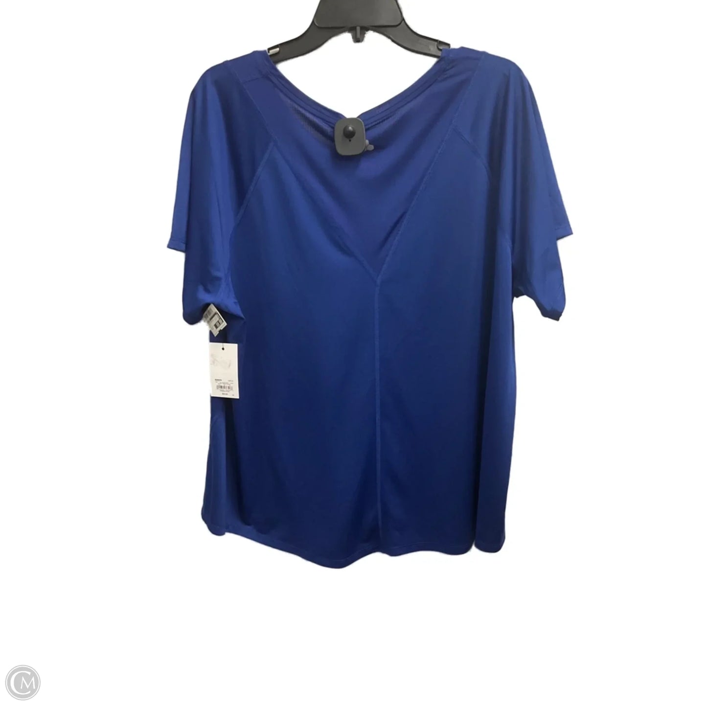 Athletic Top Short Sleeve By Tek Gear In Blue, Size: 2x