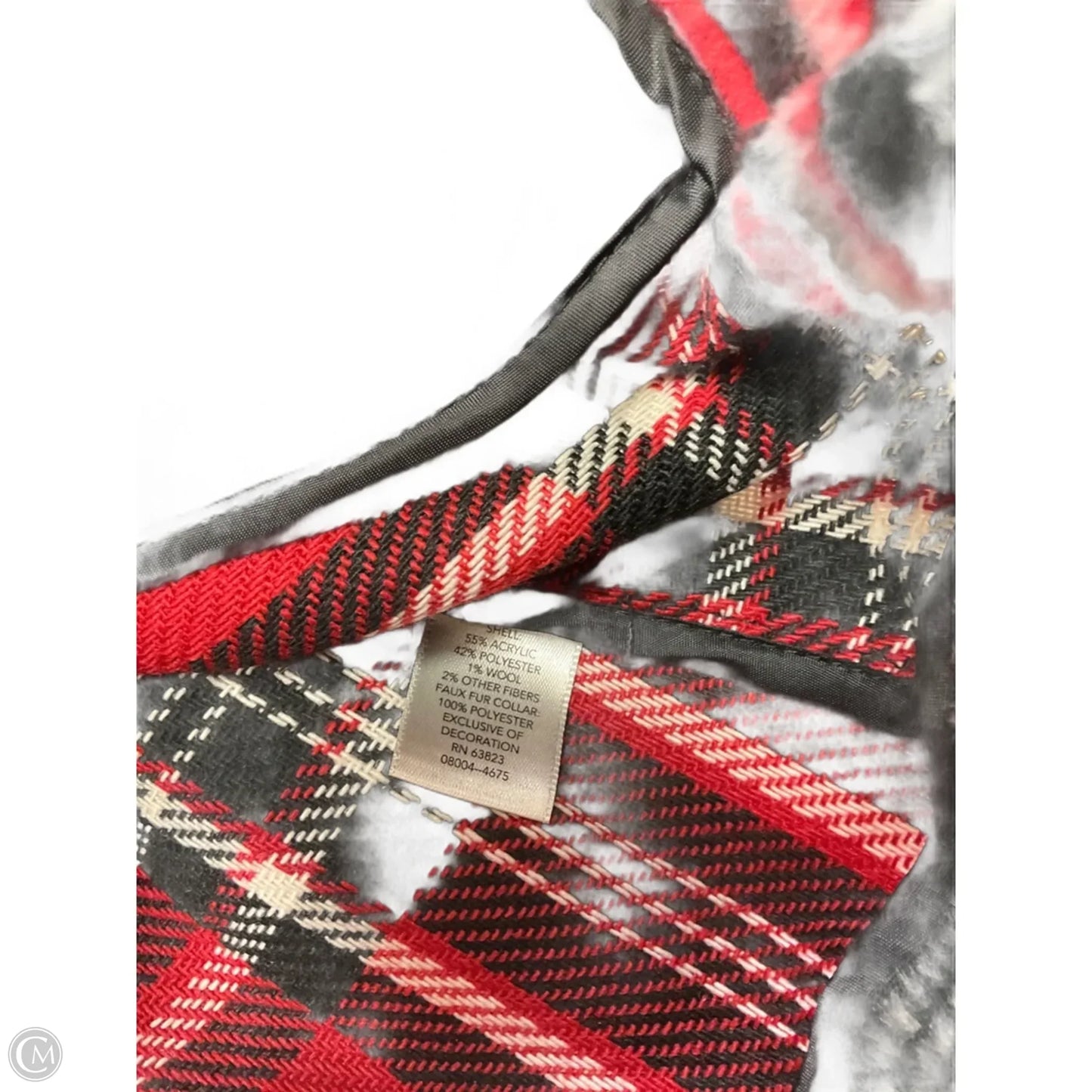 Jacket Shirt By Christopher And Banks In Plaid Pattern, Size: S