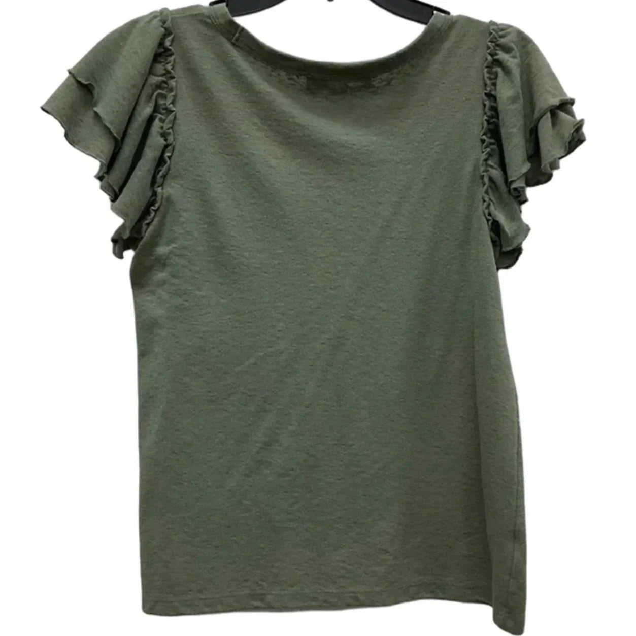Top Short Sleeve By Loft In Green, Size: M