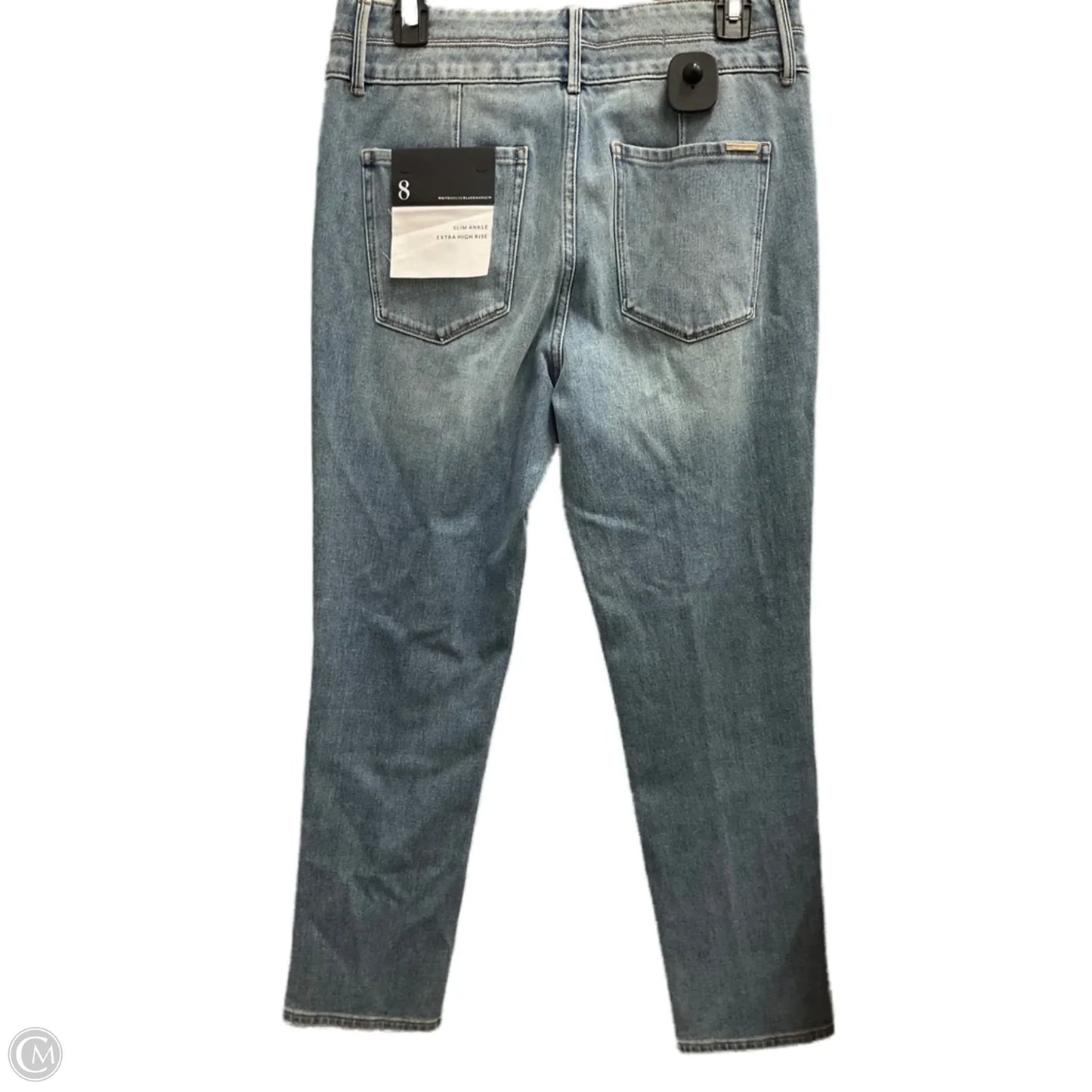 Jeans Straight By White House Black Market In Blue Denim, Size: 8