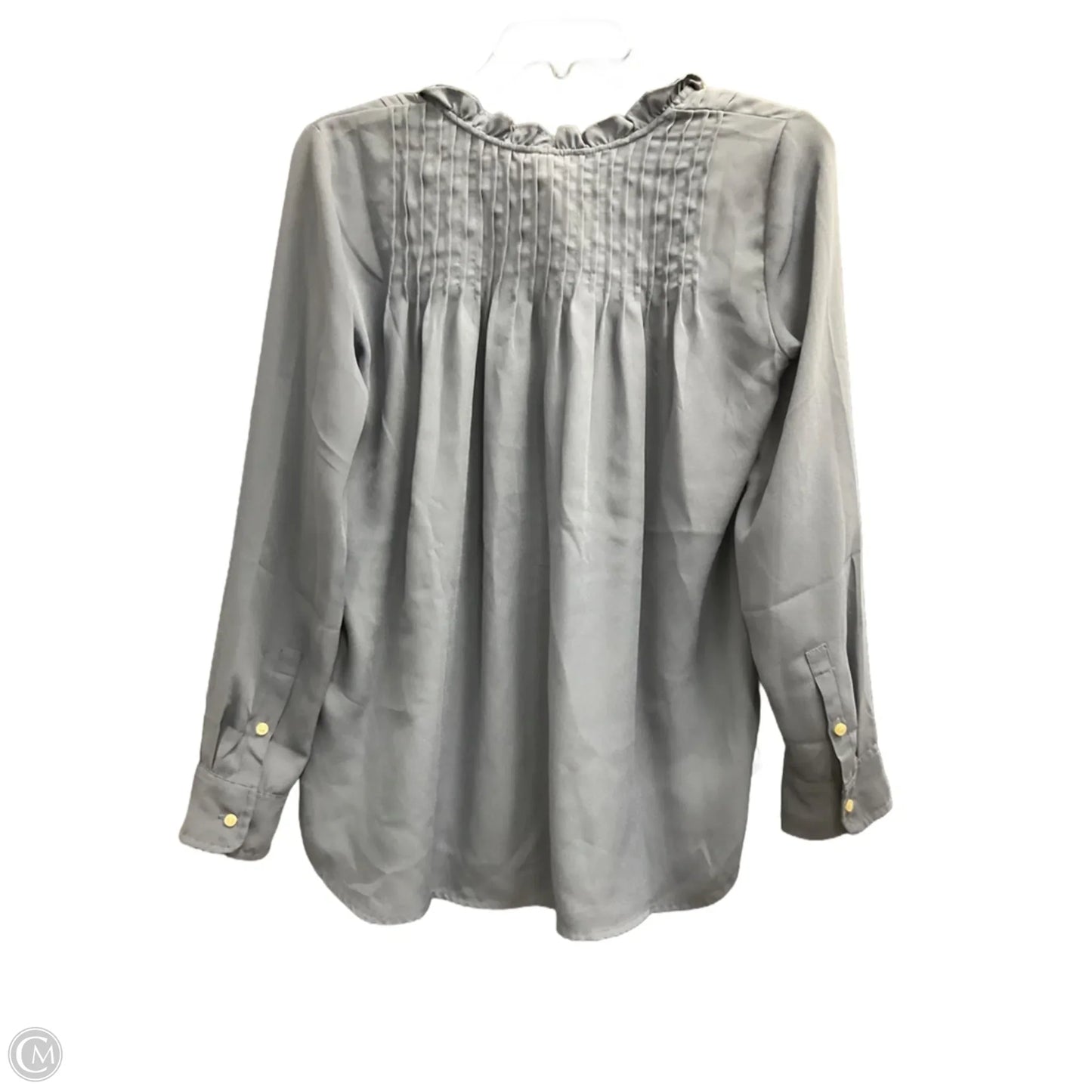 Blouse Long Sleeve By J. Crew In Blue, Size: 2