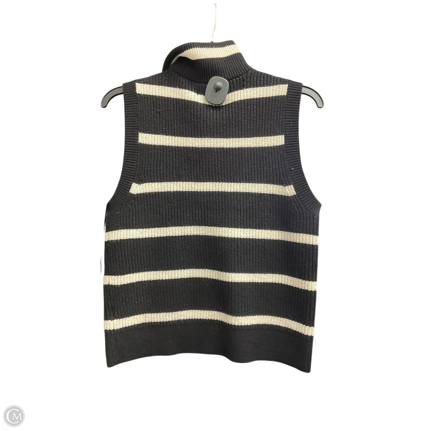 Vest Sweater By Nine West In Black & White, Size: S