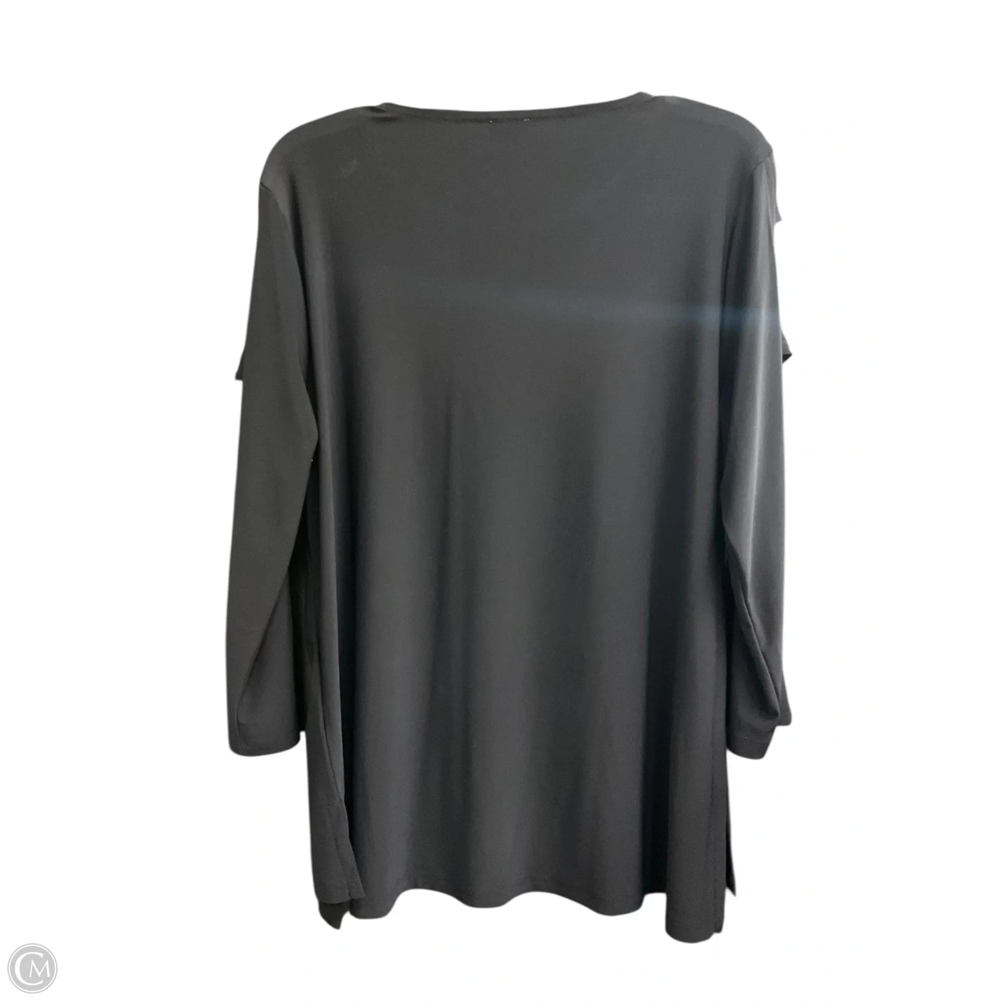 Top 3/4 Sleeve By Anne Klein In Navy, Size: Xl