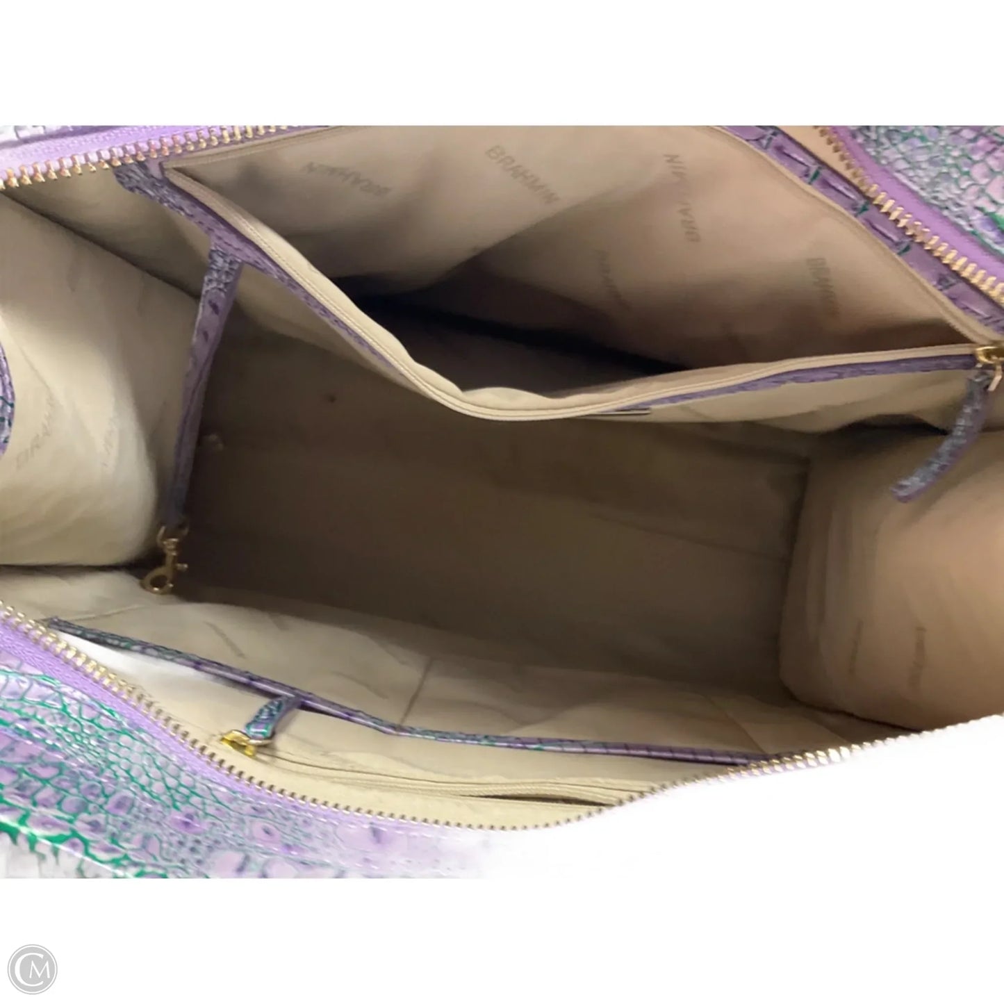 Handbag Designer By Brahmin, Size: Large