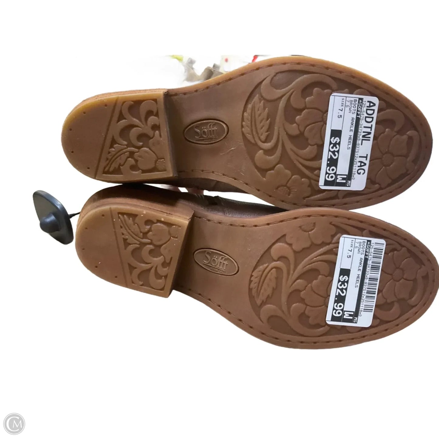 Boots Ankle Heels By Crown Vintage In Brown, Size: 11