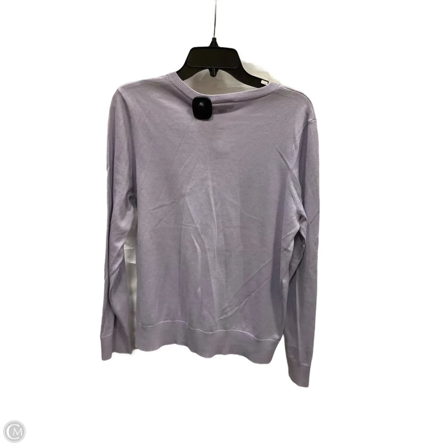 Cardigan By Loft In Purple, Size: Xl