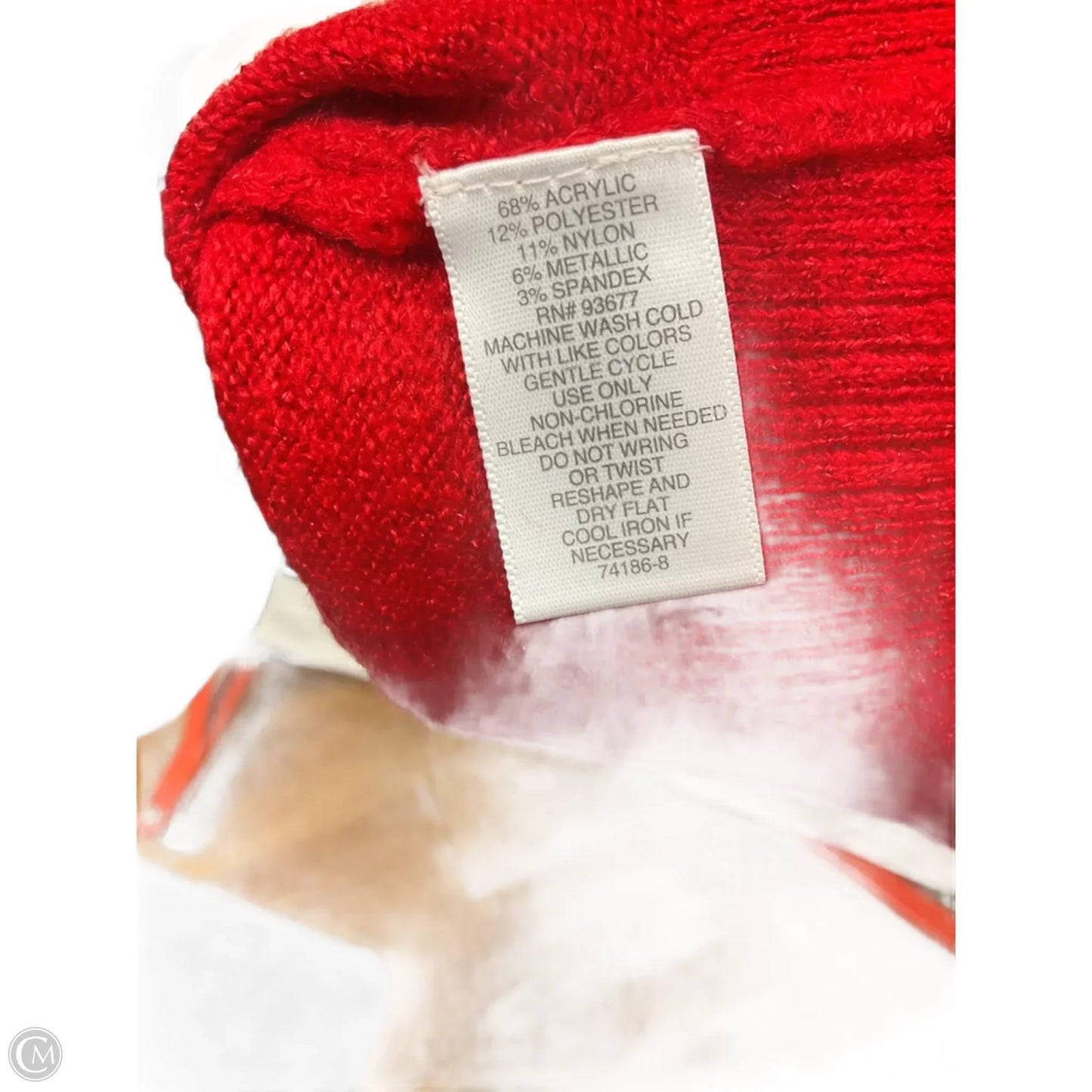 Sweater By Liz Claiborne In Red, Size: Xl