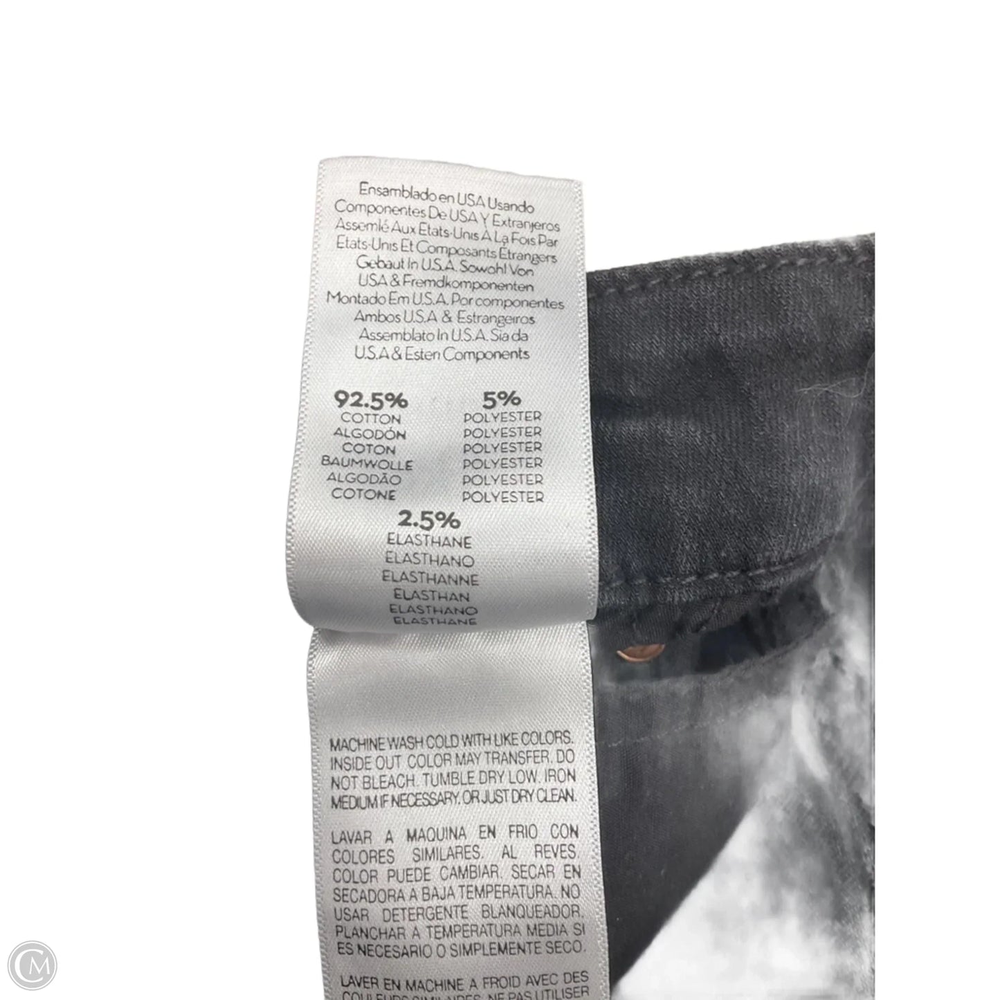 Jeans Skinny By Mother In Black Denim, Size: 6