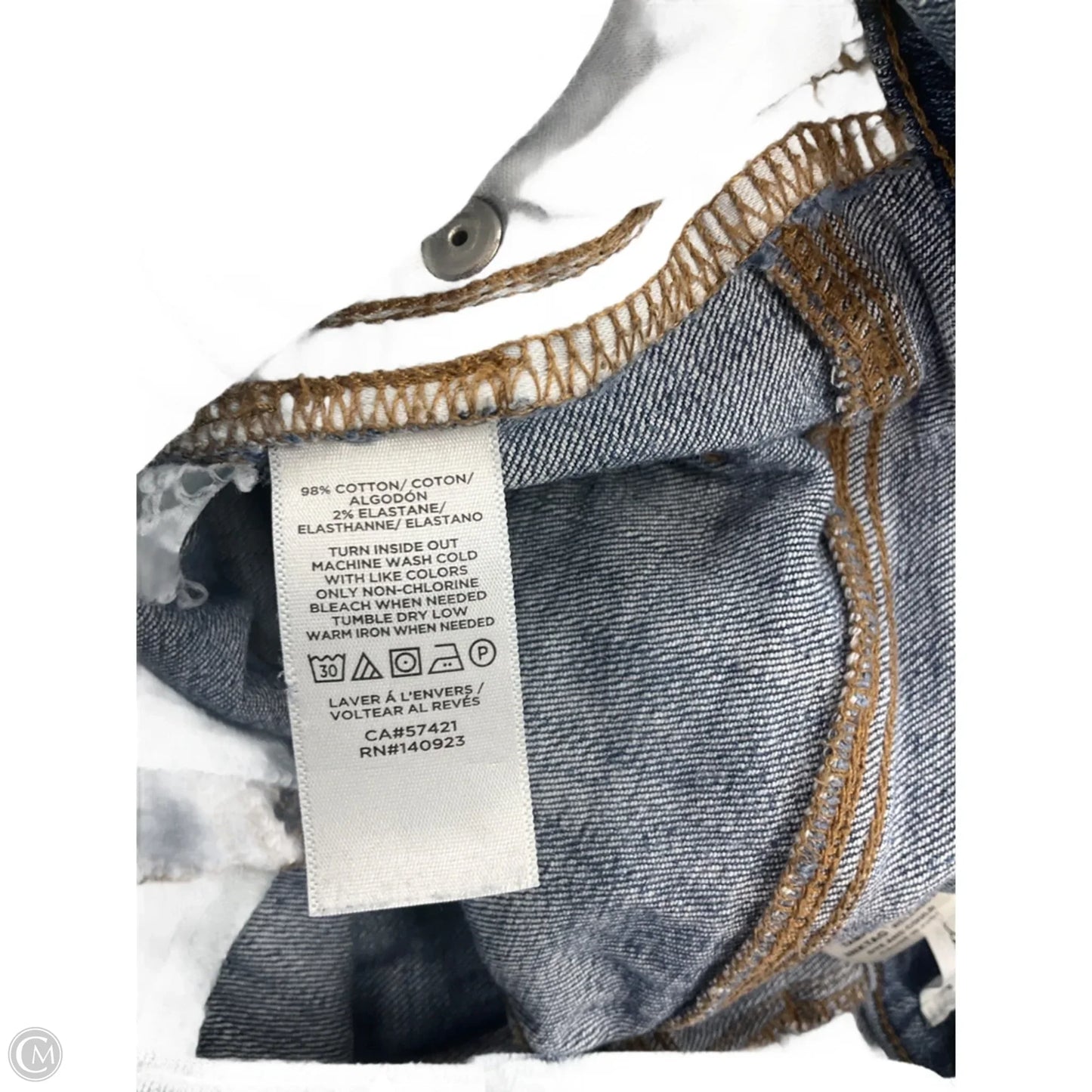 Jeans Straight By Loft In Blue Denim, Size: 4