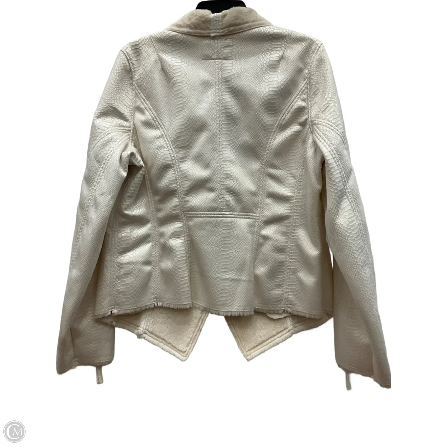 Jacket Moto By Bke In White, Size: Xl