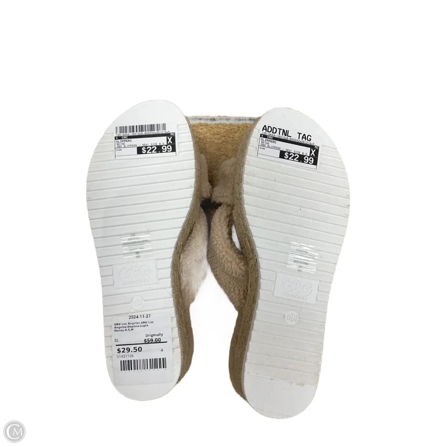 Slippers By Cmc In Beige