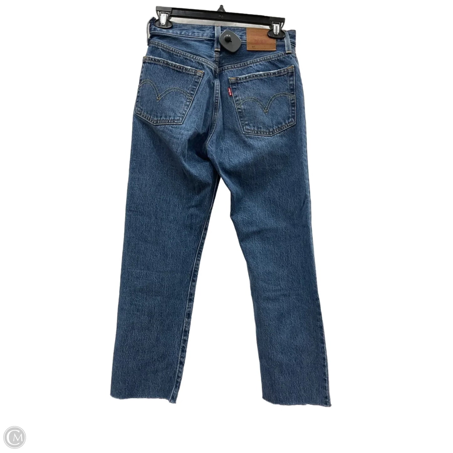 Jeans Straight By Levis In Blue Denim, Size: 0