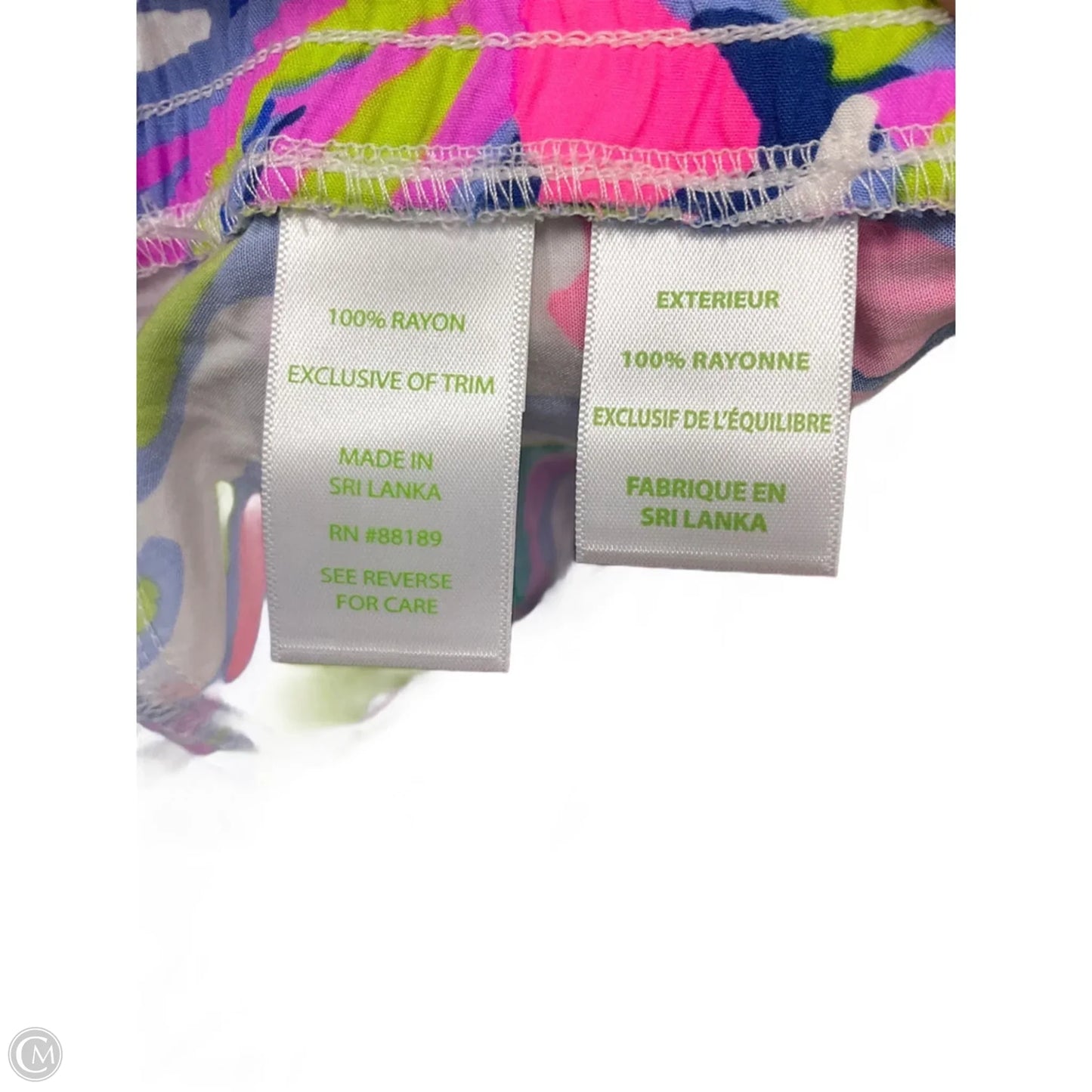 Shorts Designer By Lilly Pulitzer In Pink & Purple, Size: Xl
