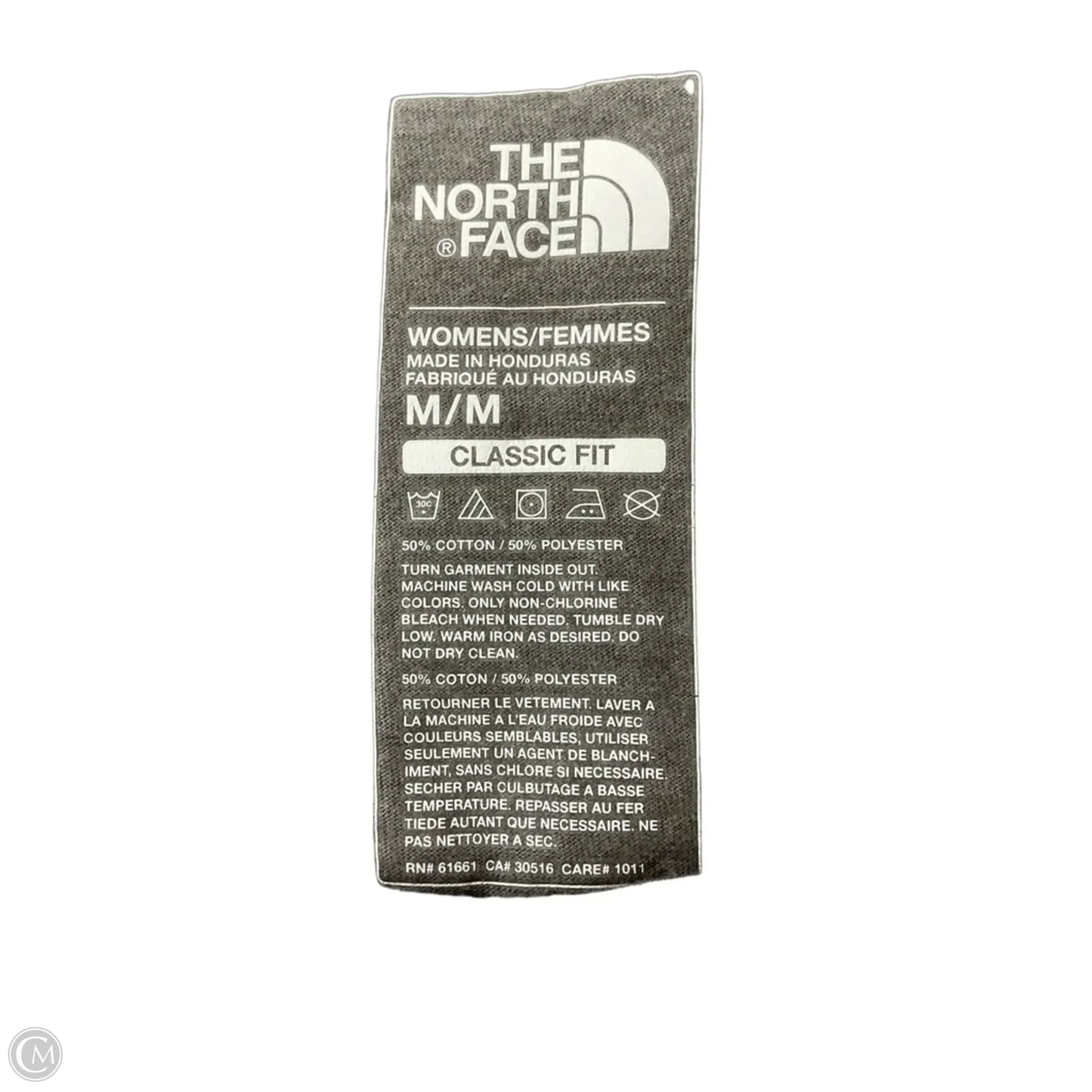 Athletic Top Long Sleeve Crewneck By The North Face In Grey, Size: M
