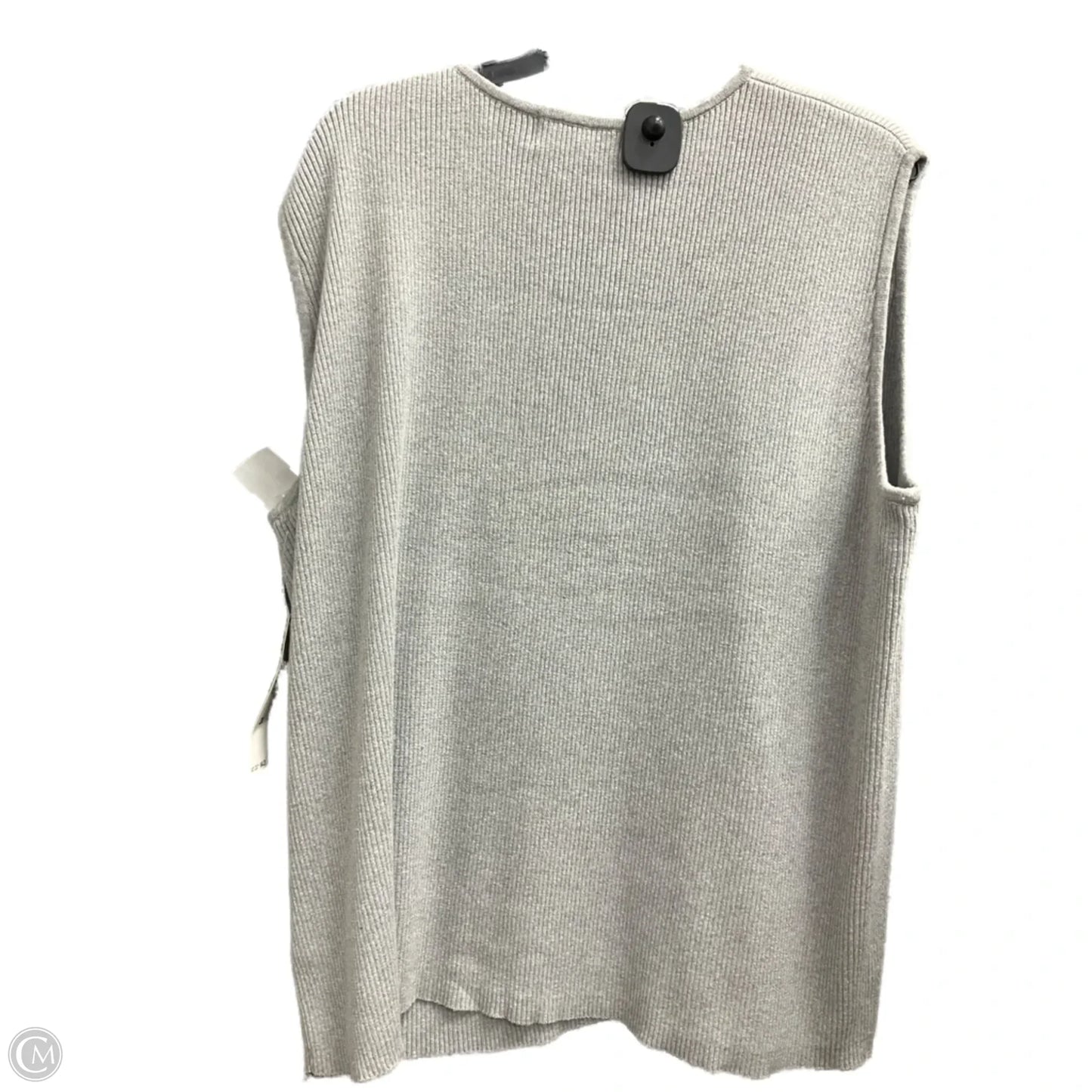 Vest Sweater By Jones New York In Grey, Size: 3x