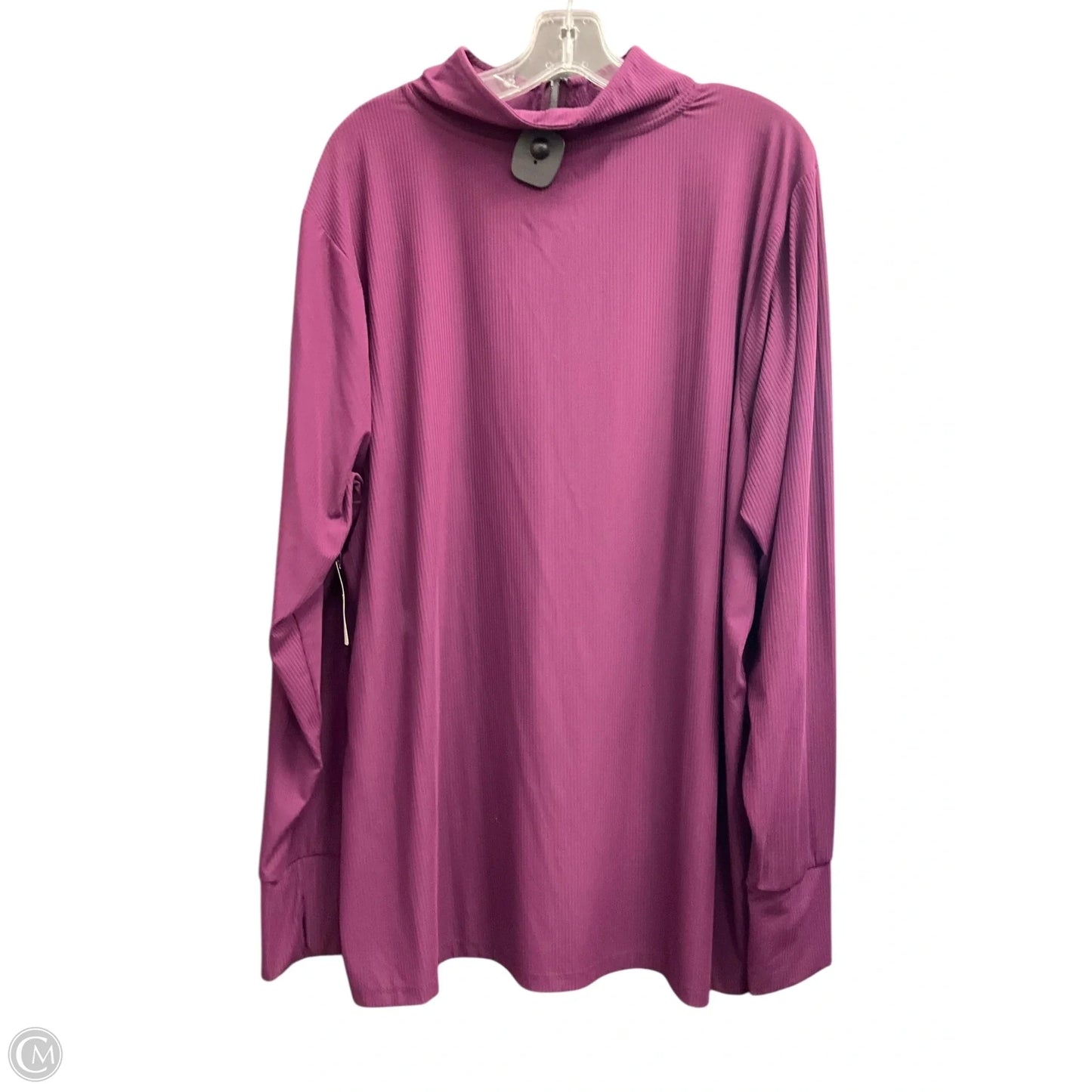 Athletic Top Long Sleeve Crewneck By Torrid In Purple, Size: 4x