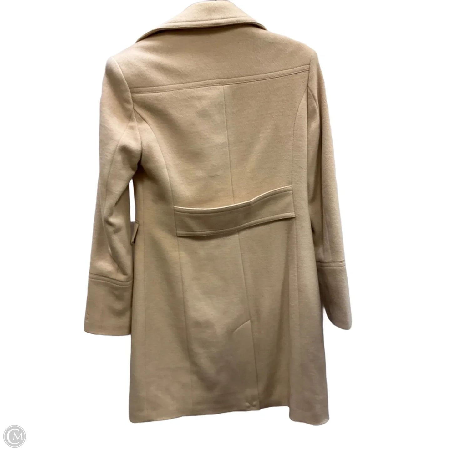 Coat Peacoat By Calvin Klein In Tan, Size: Xs