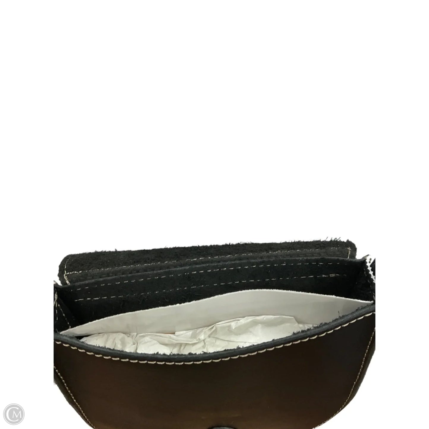 Crossbody Leather By Fossil, Size: Small