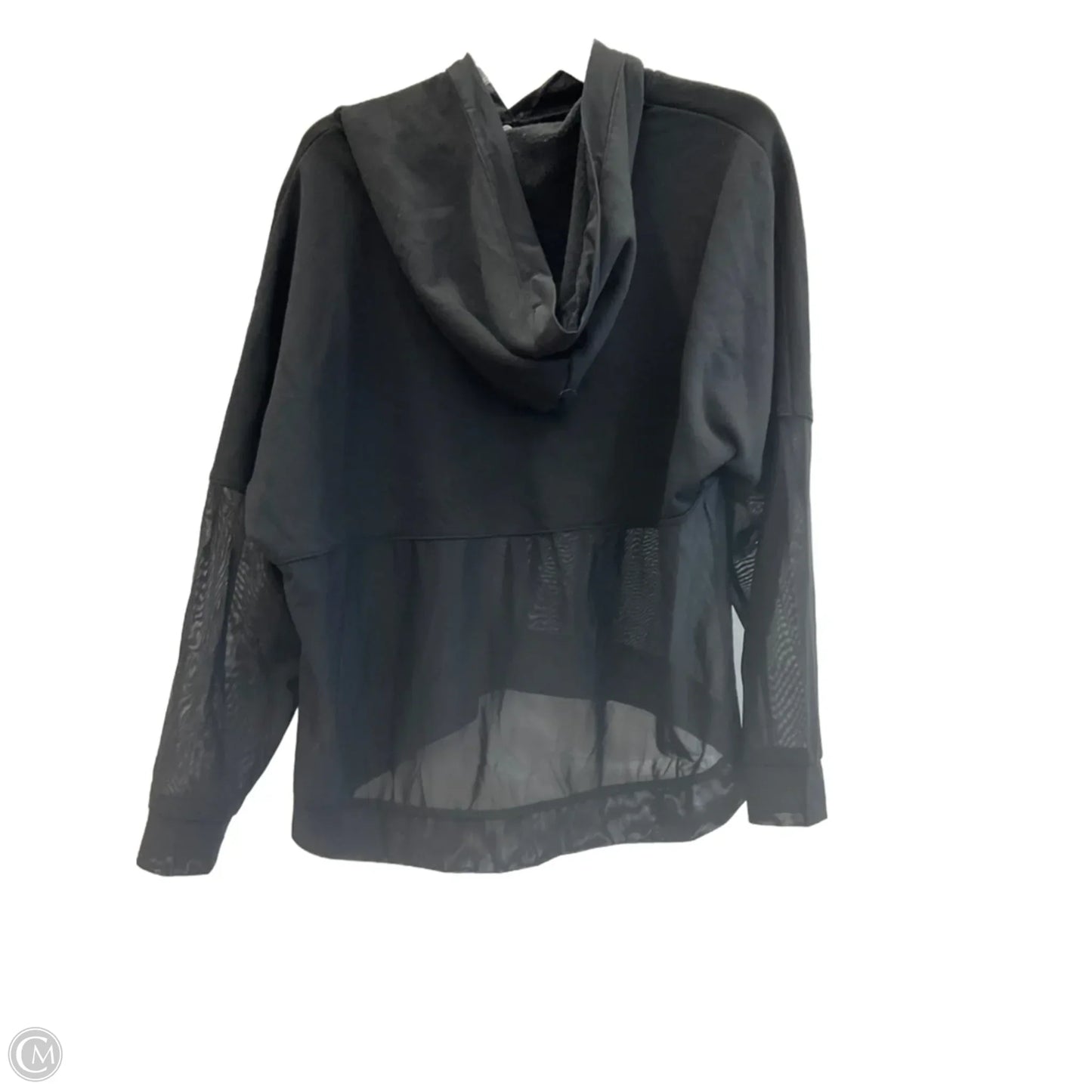 Athletic Top Long Sleeve Hoodie By Alo In Black, Size: S