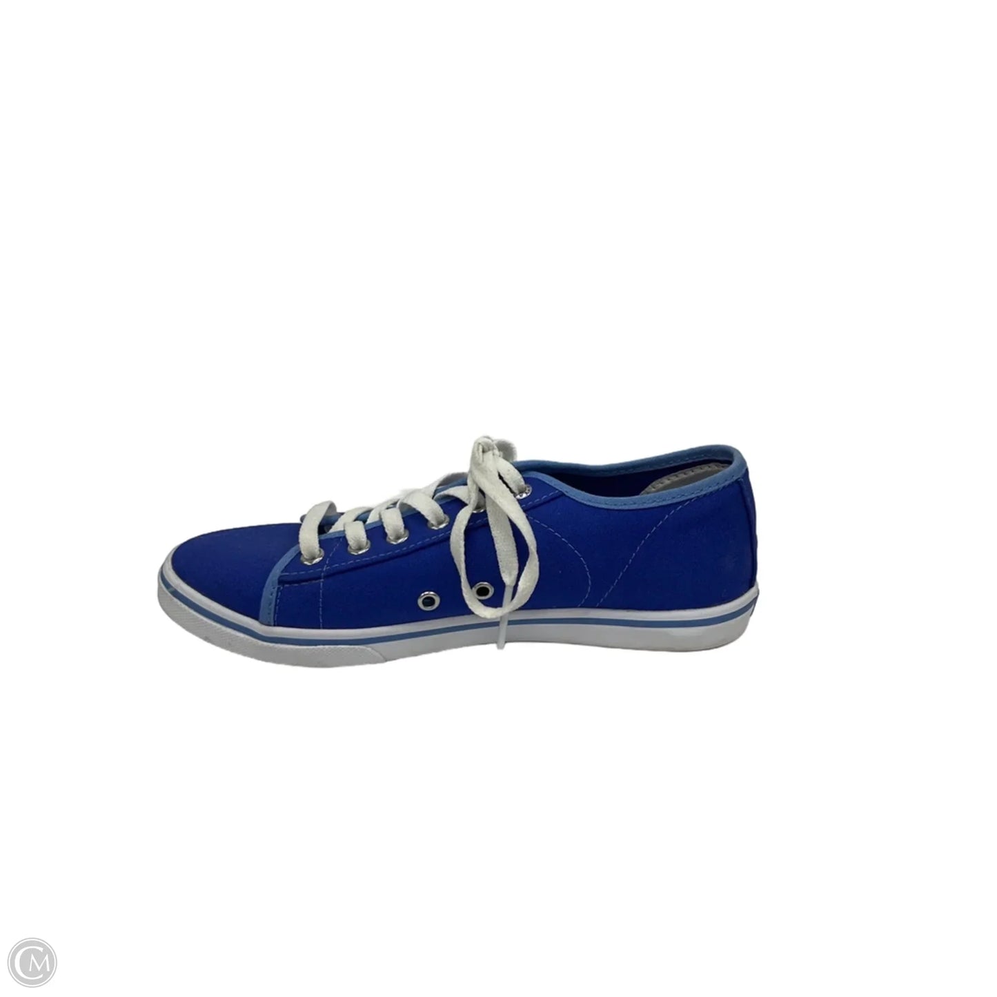 Shoes Sneakers By Vans In Blue & White, Size: 5