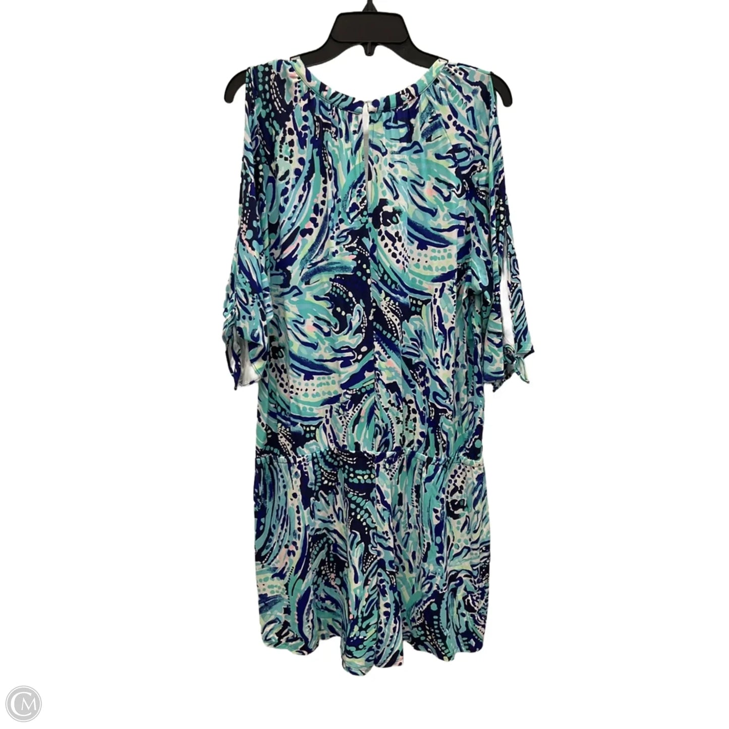 Romper Designer By Lilly Pulitzer In Black & Blue, Size: Xl