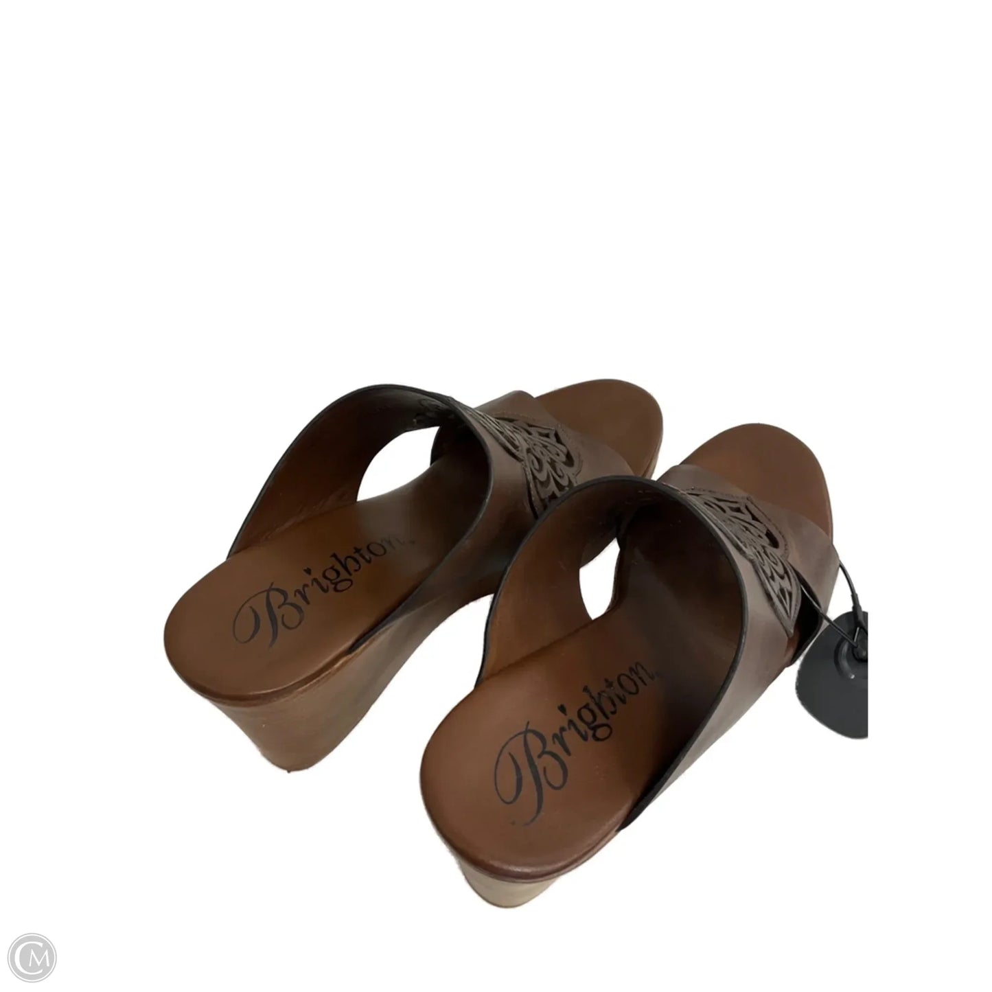 Shoes Heels Wedge By Brighton In Brown, Size: 10