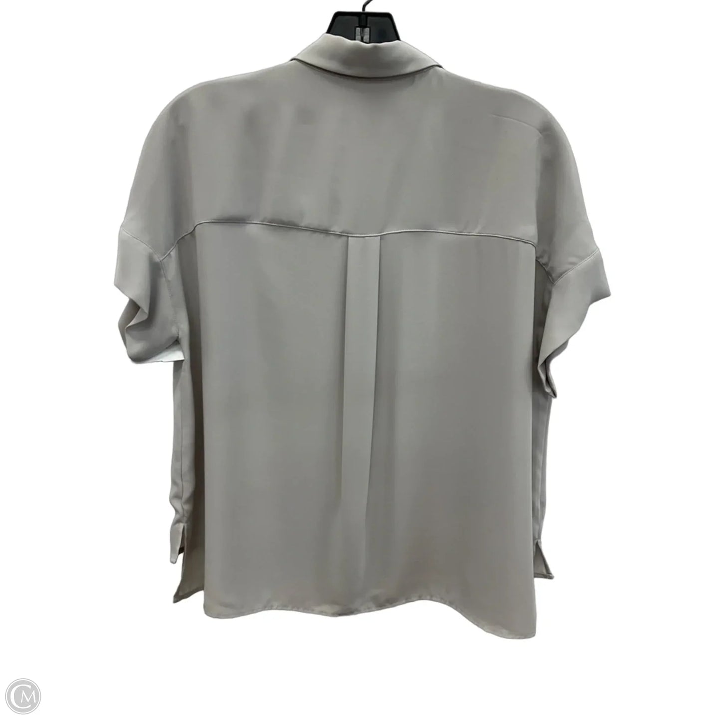 Blouse Short Sleeve By Rachel Zoe In Grey, Size: S