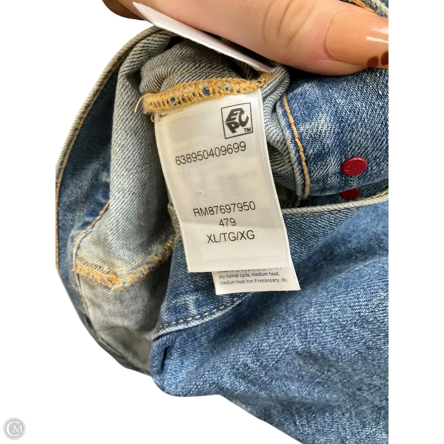 Jacket Denim By Tommy Hilfiger In Blue, Size: Xl