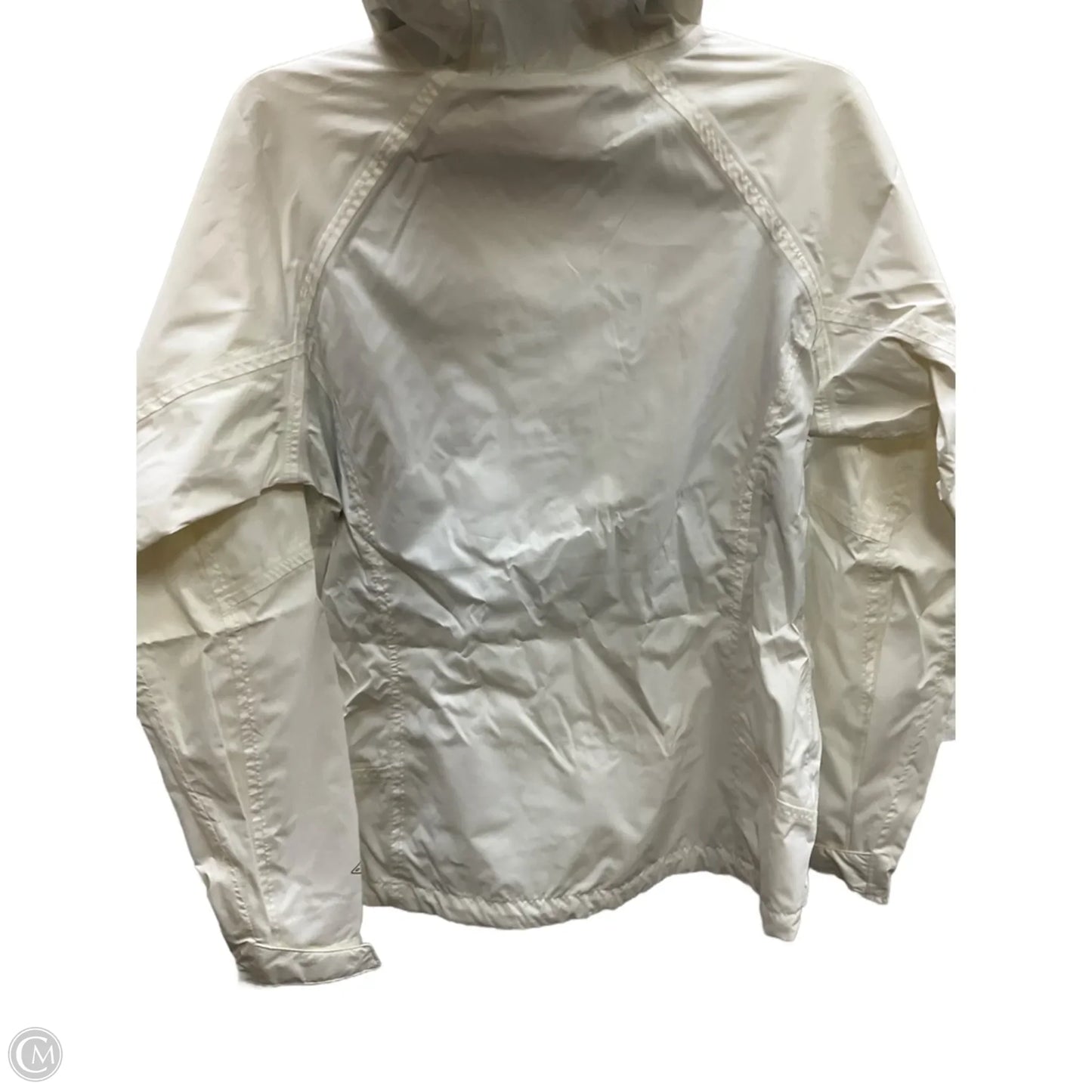 Jacket Windbreaker By Columbia In White, Size: M