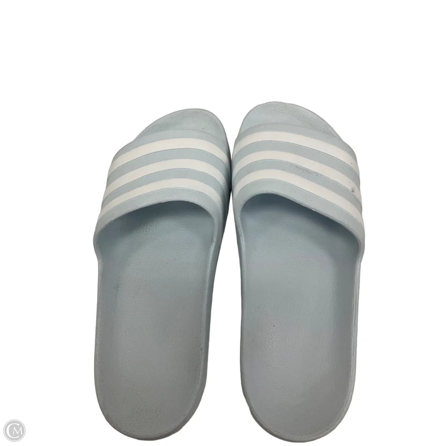 Sandals Flats By Adidas In Blue, Size: 9