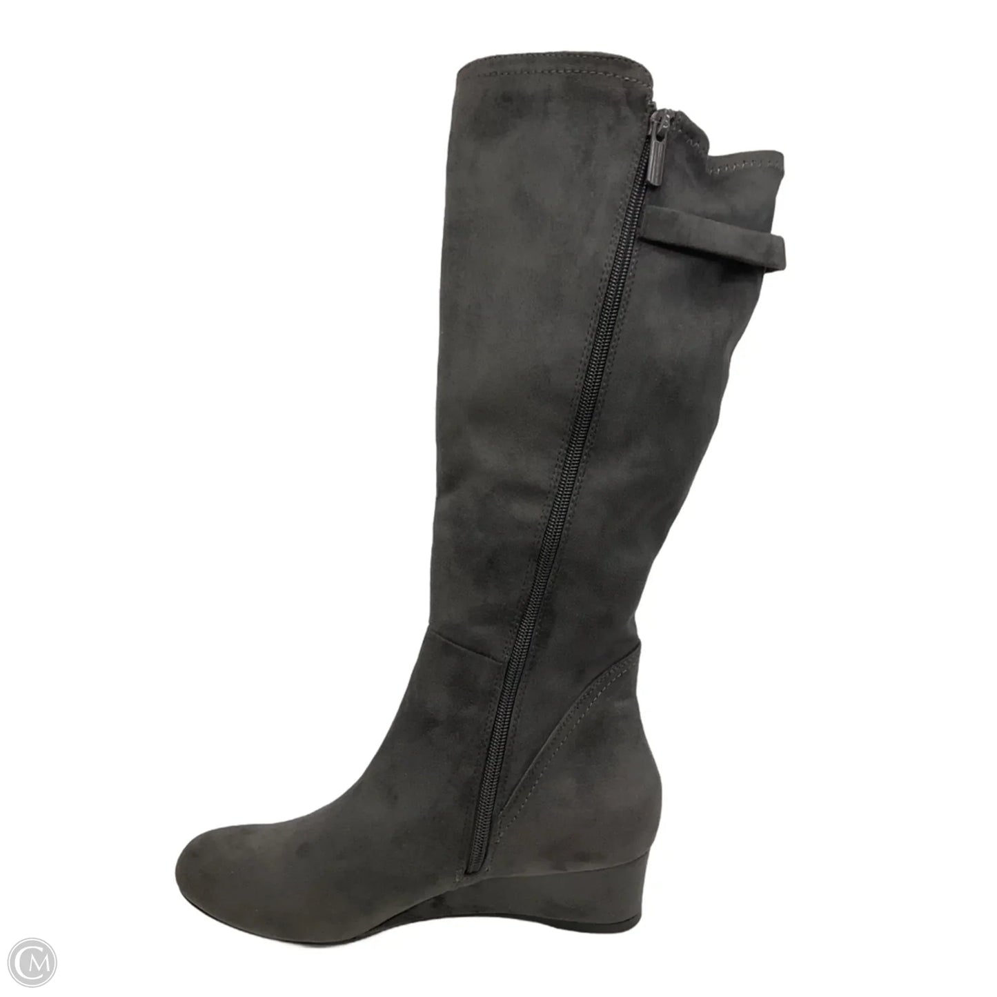 Boots Knee Flats By Impo In Grey, Size: 8