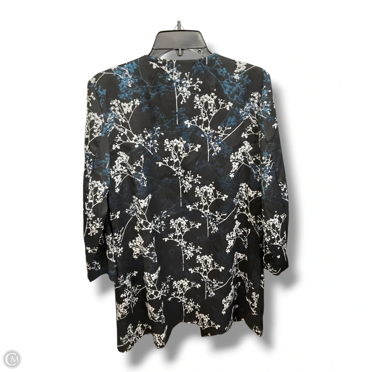 Cardigan By Alfani In Black & Blue, Size: L