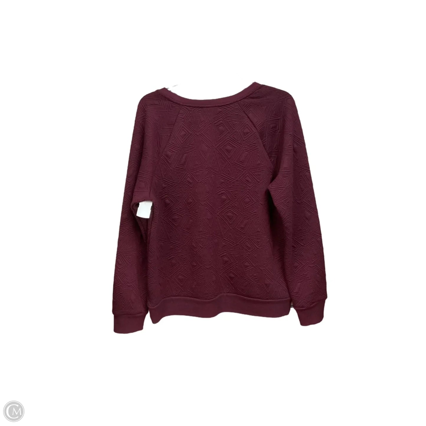 Top Long Sleeve By Apt 9 In Maroon, Size: L