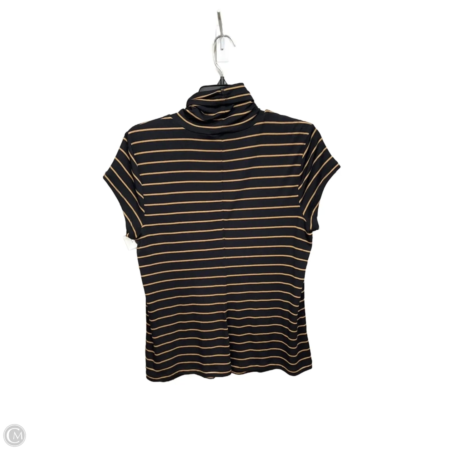 Top Short Sleeve By Cabi In Striped Pattern, Size: M
