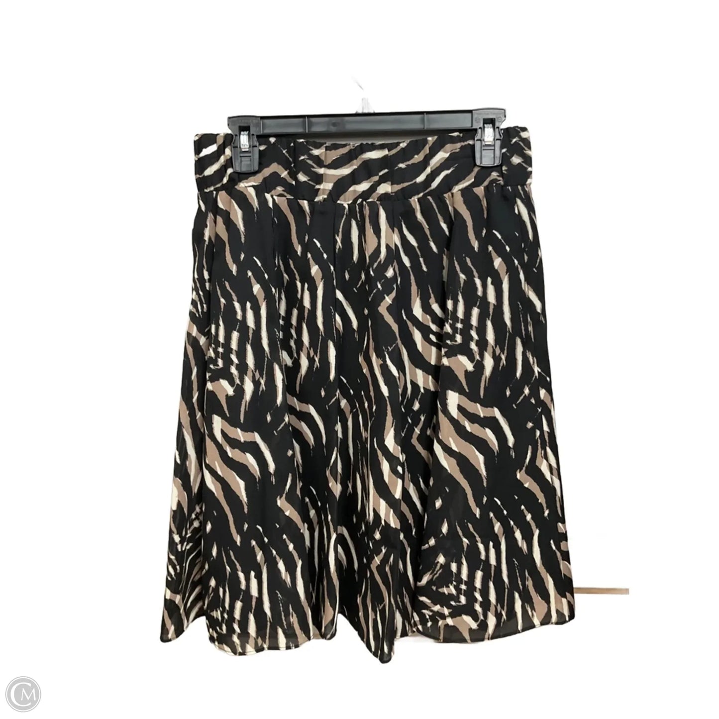 Skirt Midi By Alfani In BLACK & Tan, Size: S