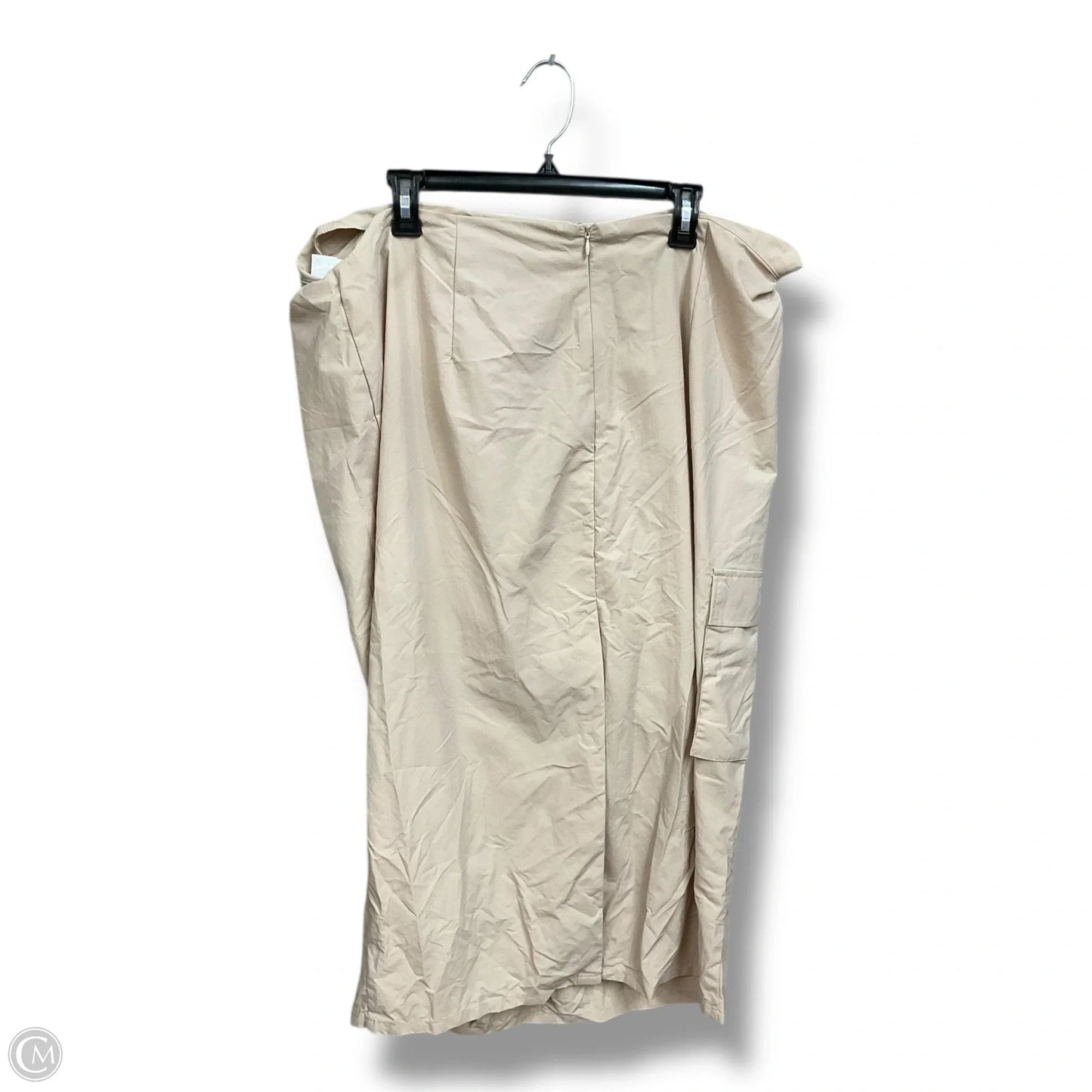 Skirt Maxi By Fashion Nova In Beige, Size: 2x