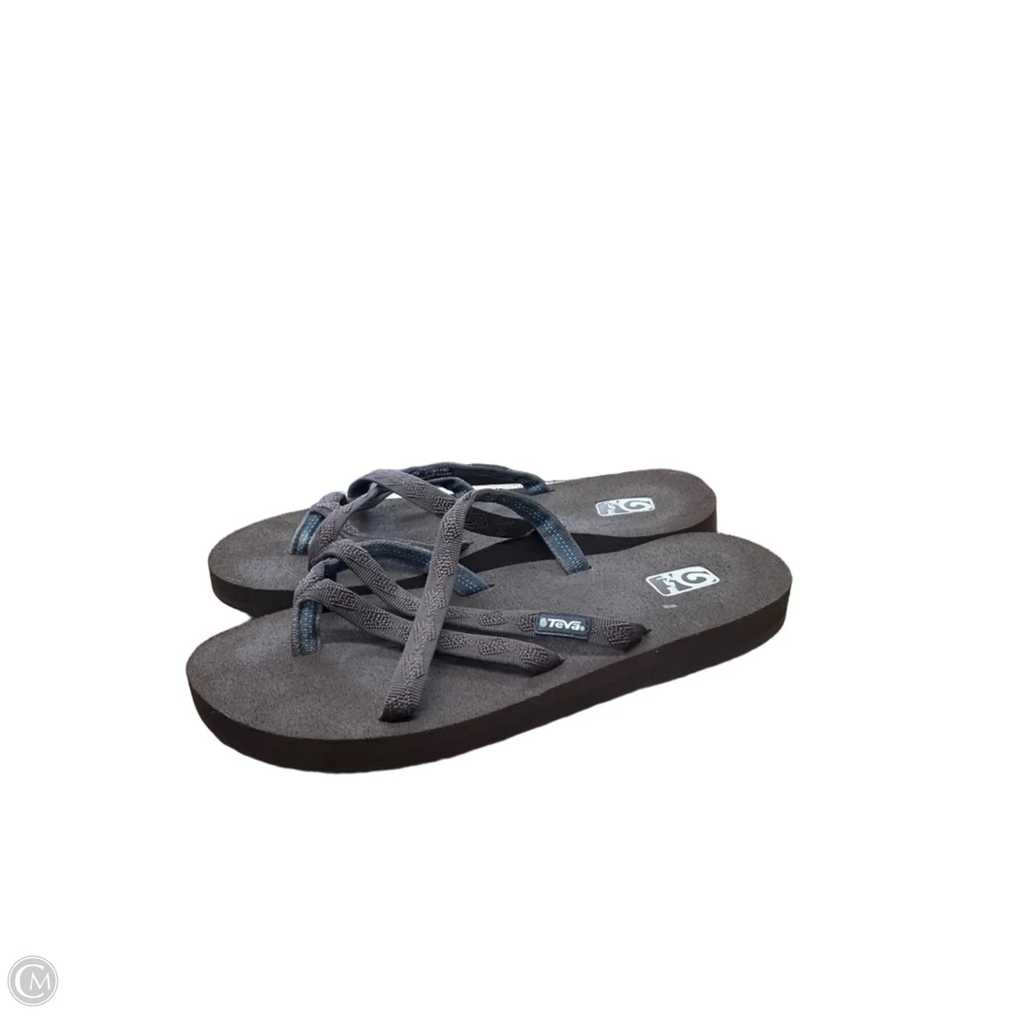 Sandals Flip Flops By Teva In Brown, Size: 9