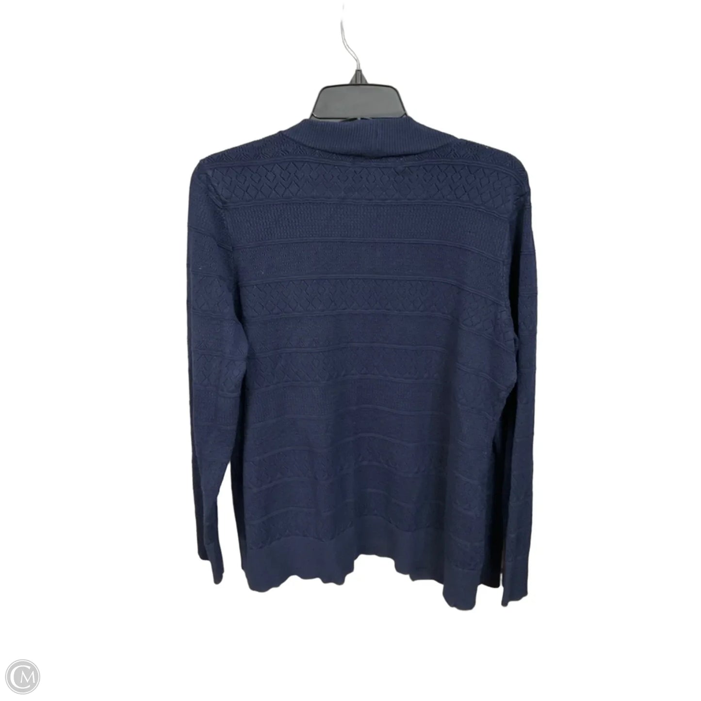 Cardigan By Karen Scott In Navy, Size: L
