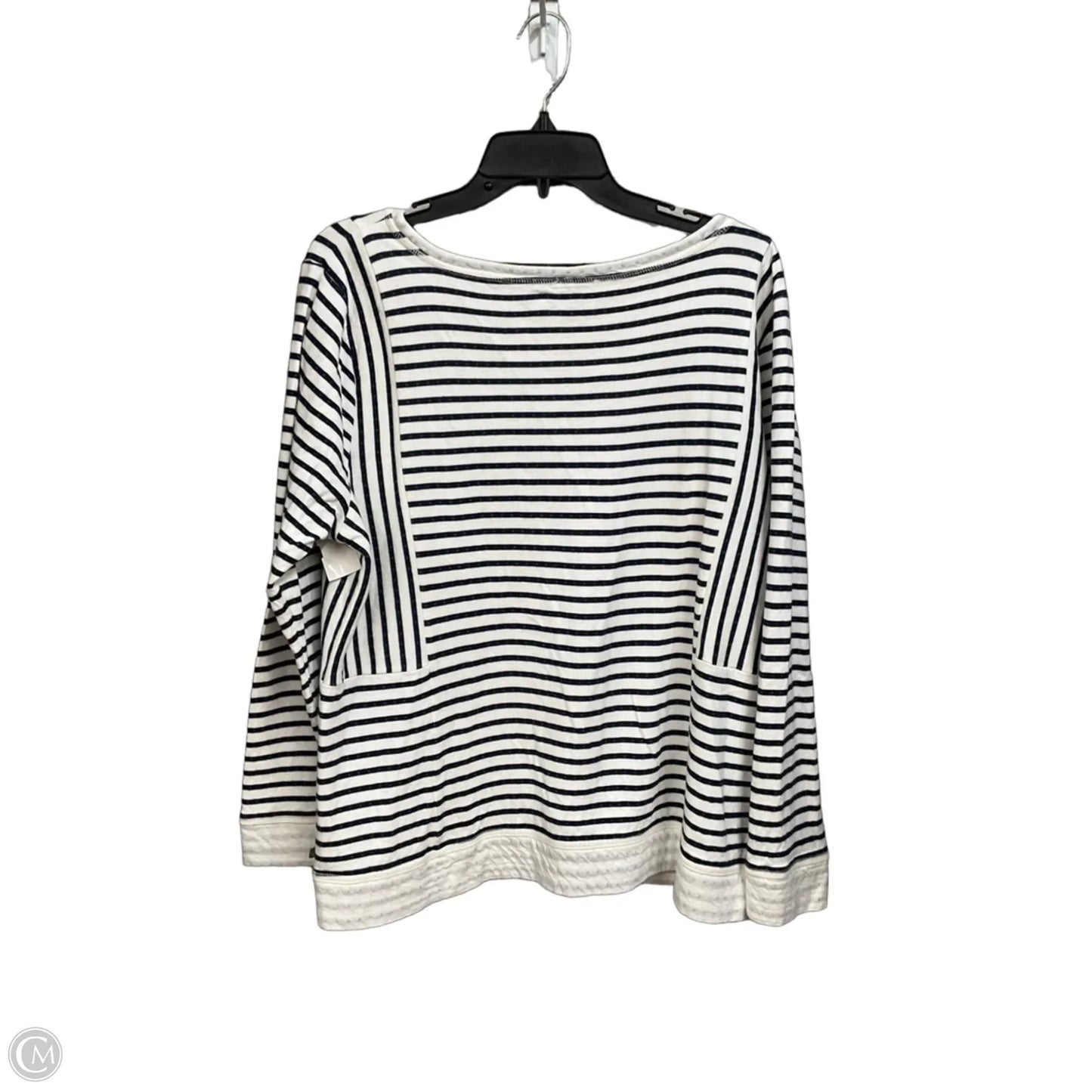 Top Long Sleeve By Talbots In Striped Pattern, Size: Xl