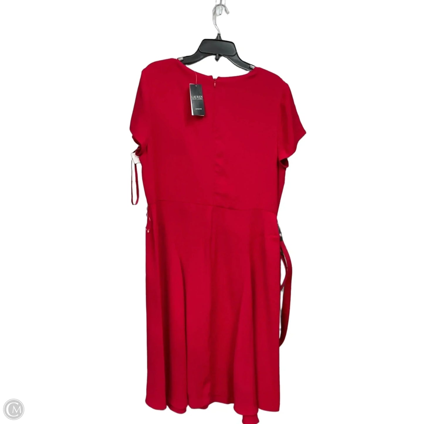 Dress Casual Midi By Lauren By Ralph Lauren In Red, Size: Xl