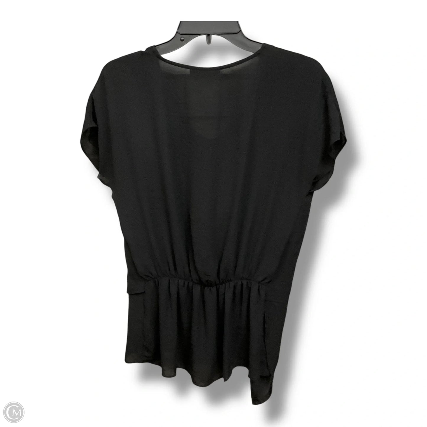 Top Short Sleeve By Ana In Black, Size: Xxl