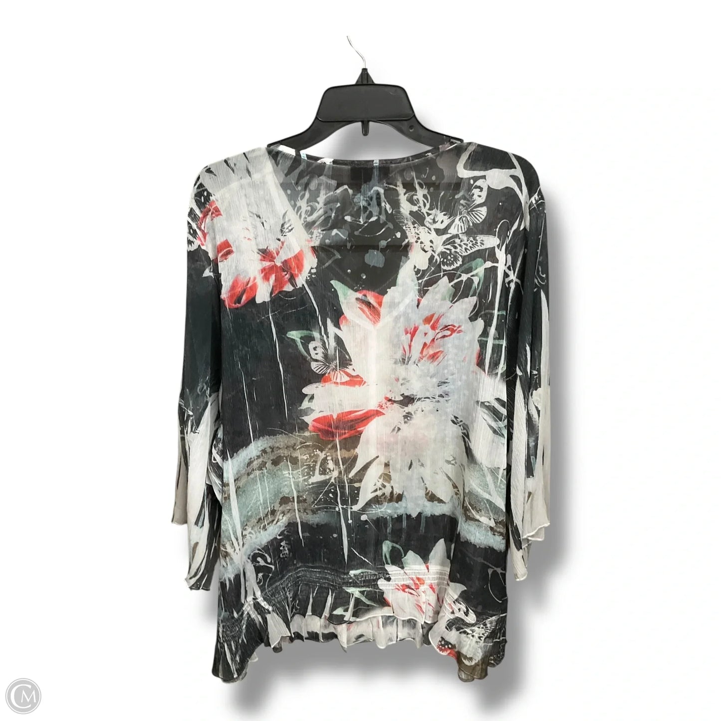Top 3/4 Sleeve By Lane Bryant In Floral Print, Size: 4x