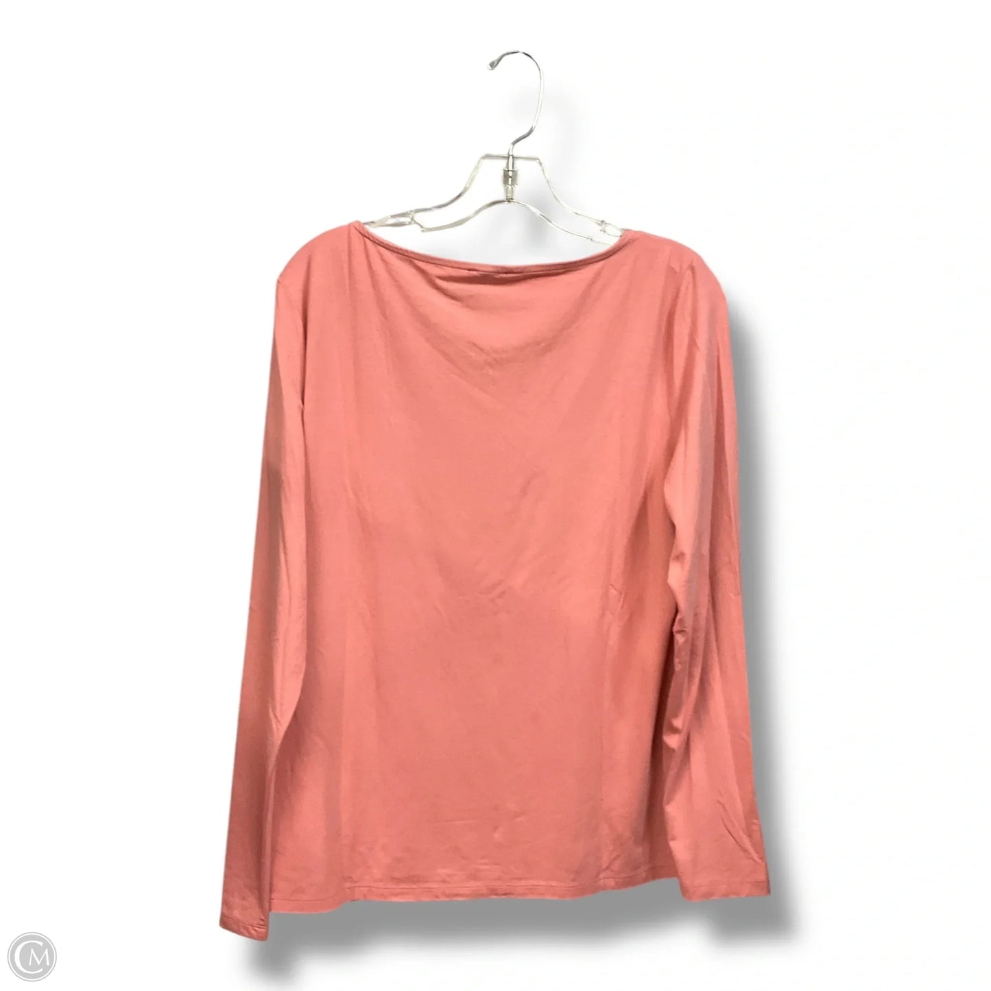 Top Long Sleeve By Talbots In Pink, Size: L